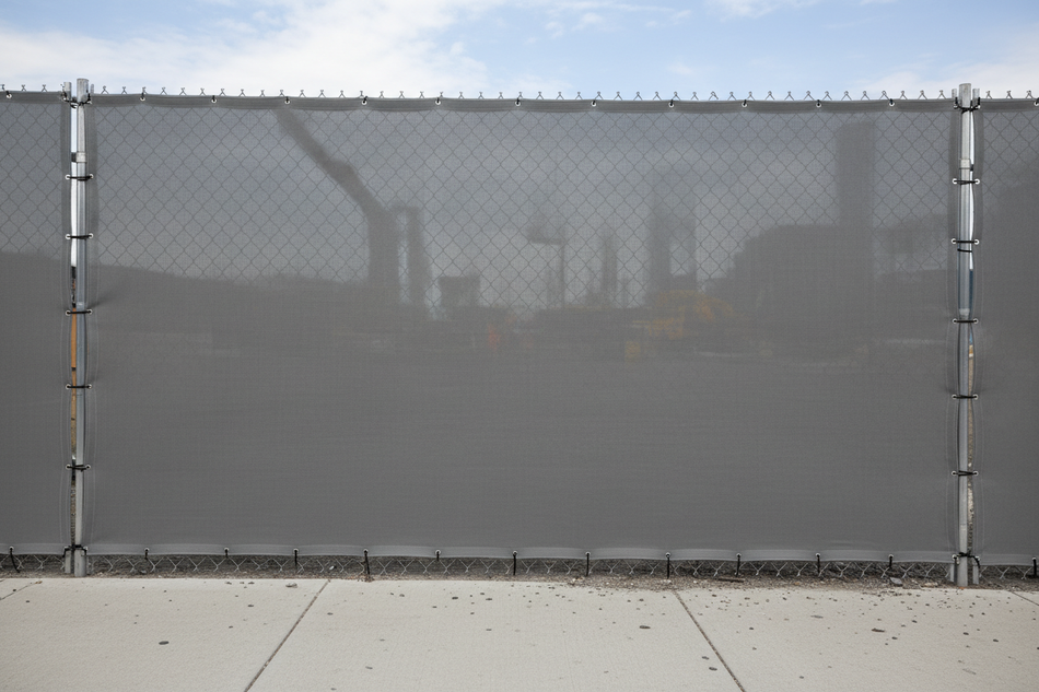 Privacy Screening for Construction Fencing