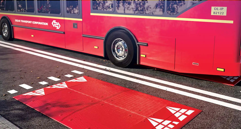 Gummi-Tempolimitkissen -Quartet- (1800x3000mm)