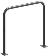 Schutzbügel aus Stahlrohr Ø 48 mm, ohne Querstange