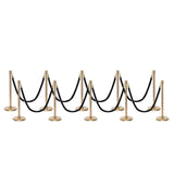 Flexibarrier Pfosten- und Seilabsperrung Premium Set - inklusive gedrehter Seile