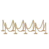 Flexibarrier Pfosten- und Seilabsperrung Premium Set - inklusive gedrehter Seile