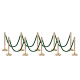 Flexibarrier Pfosten- und Seilabsperrung Premium Set - inklusive gedrehter Seile