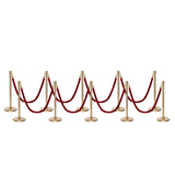 Flexibarrier Pfosten- und Seilabsperrung Premium Set - inklusive gedrehter Seile