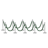 Flexibarrier Pfosten- und Seilabsperrung Premium Set - inklusive gedrehter Seile