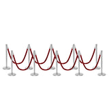 Flexibarrier Pfosten- und Seilabsperrung Premium Set - inklusive gedrehter Seile