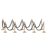 Flexibarrier Pfosten- und Seilabsperrung Premium Set - inklusive gedrehter Seile