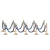 Flexibarrier Pfosten- und Seilabsperrung Premium Set - inklusive gedrehter Seile