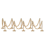 Flexibarrier Pfosten- und Seilabsperrung Premium Set - inklusive gedrehter Seile
