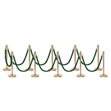 Flexibarrier Pfosten- und Seilabsperrung Premium Set - inklusive gedrehter Seile