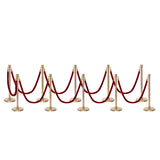 Flexibarrier Pfosten- und Seilabsperrung Premium Set - inklusive gedrehter Seile