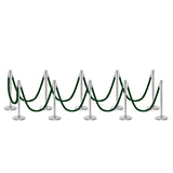 Flexibarrier Pfosten- und Seilabsperrung Premium Set - inklusive gedrehter Seile