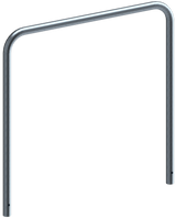 Schutzbügel aus Stahlrohr Ø 48 mm, ohne Querstange