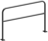 Schutzbügel aus Stahlrohr mit Querstange (Ø48mm)