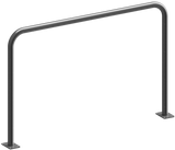 Schutzbügel aus Stahlrohr Ø 48 mm, ohne Querstange