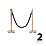 Flexibarrier Pfosten- und Seilabsperrung Premium Set - inklusive gedrehter Seile