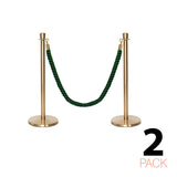 Flexibarrier Pfosten- und Seilabsperrung Premium Set - inklusive gedrehter Seile