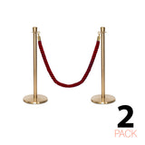Flexibarrier Pfosten- und Seilabsperrung Premium Set - inklusive gedrehter Seile
