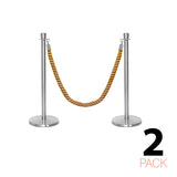Flexibarrier Pfosten- und Seilabsperrung Premium Set - inklusive gedrehter Seile