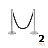 Flexibarrier Pfosten- und Seilabsperrung Premium Set - inklusive gedrehter Seile
