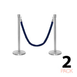 Flexibarrier Pfosten- und Seilabsperrung Premium Set - inklusive gedrehter Seile
