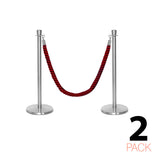 Flexibarrier Pfosten- und Seilabsperrung Premium Set - inklusive gedrehter Seile