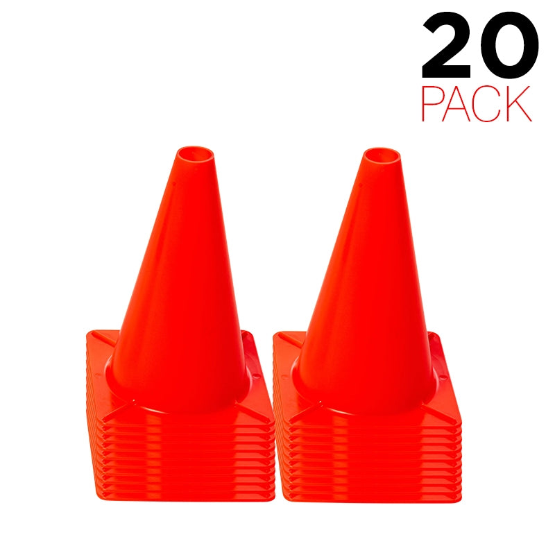(20er Pack) Flexibarrier Kunststoff Verkehrskegel 30cm (Fluoreszierendes Orange) 