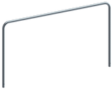 Schutzbügel aus Stahlrohr Ø 48 mm, ohne Querstange