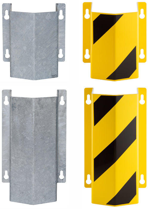 Rohrschutz -Kleiner Berg- aus Stahl, zur Wandmontage, verzinkt oder gelb/schwarz