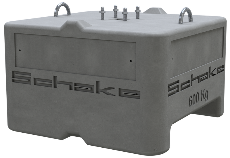 Schwerlast-Befestigungsbasis aus Beton – 600 kg