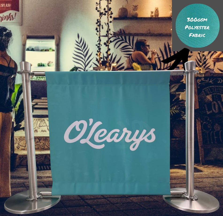 Individuell bedrucktes Café-Banner – Hochwirksames Branding | Verschiedene Größen & Materialien