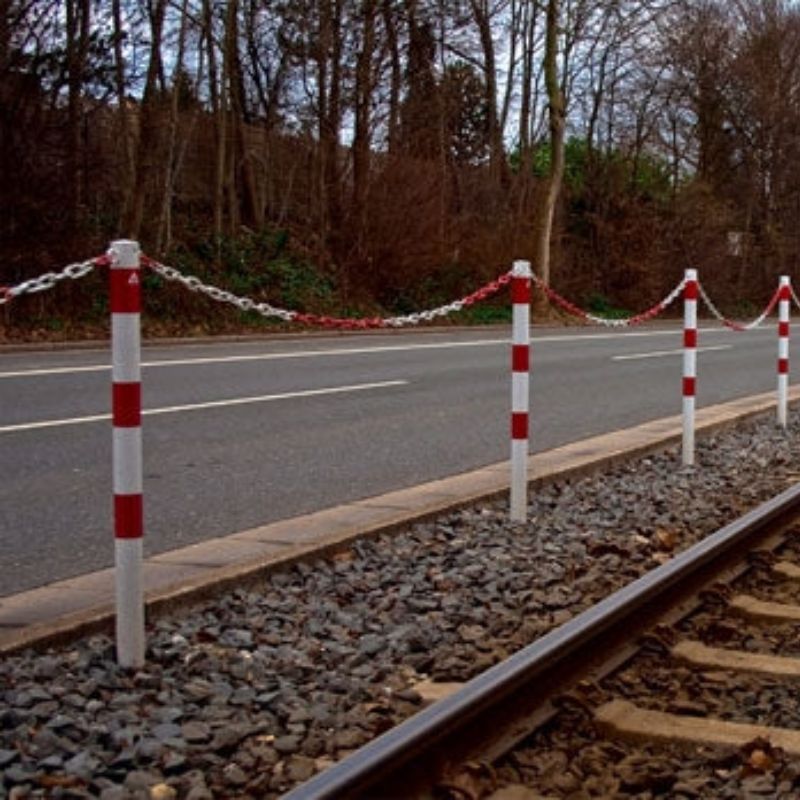 Kettenpoller aus Stahl (mit 2 Ösen)