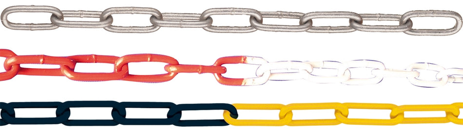  Galvanisierte Absperrkette (Ø 6-10 mm, 25m Rolle)