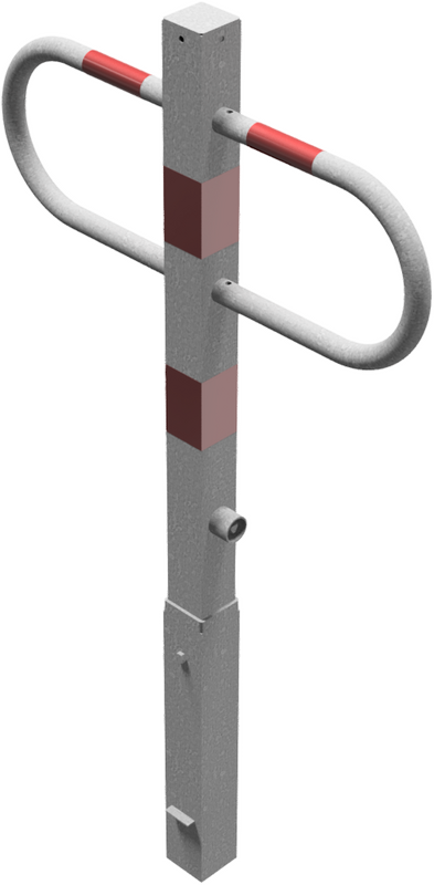 ParkGuard Abnehmbare Durchgangs- & Parkplatzsperre (900 mm über dem Boden)