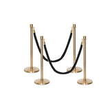 Flexibarrier Pfosten- und Seilabsperrung Premium Set - inklusive gedrehter Seile