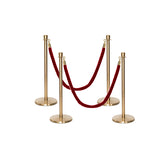 Flexibarrier Pfosten- und Seilabsperrung Premium Set - inklusive gedrehter Seile