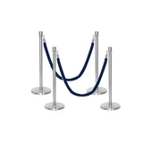 Flexibarrier Pfosten- und Seilabsperrung Premium Set - inklusive gedrehter Seile