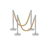 Flexibarrier Pfosten- und Seilabsperrung Premium Set - inklusive gedrehter Seile