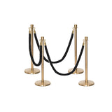 Flexibarrier Pfosten- und Seilabsperrung Premium Set - inklusive gedrehter Seile