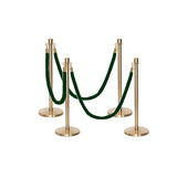 Flexibarrier Pfosten- und Seilabsperrung Premium Set - inklusive gedrehter Seile