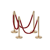 Flexibarrier Pfosten- und Seilabsperrung Premium Set - inklusive gedrehter Seile