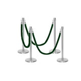 Flexibarrier Pfosten- und Seilabsperrung Premium Set - inklusive gedrehter Seile