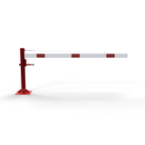 Schwenkbarriere mit Zugseilverstärkung