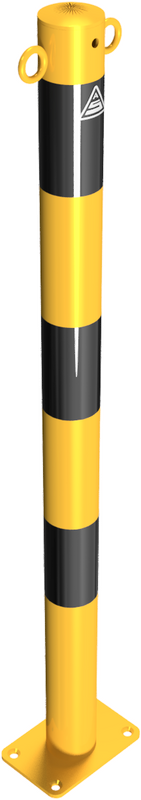 Kettenpoller aus Stahl (mit 2 Ösen)