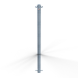 Kettenpoller aus Stahl (mit 2 Ösen)