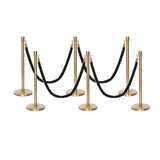 Flexibarrier Pfosten- und Seilabsperrung Premium Set - inklusive gedrehter Seile