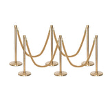 Flexibarrier Pfosten- und Seilabsperrung Premium Set - inklusive gedrehter Seile