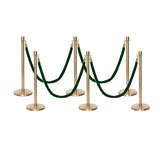 Flexibarrier Pfosten- und Seilabsperrung Premium Set - inklusive gedrehter Seile