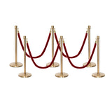 Flexibarrier Pfosten- und Seilabsperrung Premium Set - inklusive gedrehter Seile