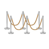 Flexibarrier Pfosten- und Seilabsperrung Premium Set - inklusive gedrehter Seile