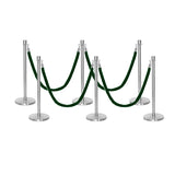 Flexibarrier Pfosten- und Seilabsperrung Premium Set - inklusive gedrehter Seile